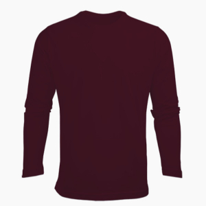 Print On Demand Burgundy Long Sleeve for Men (Unisex)